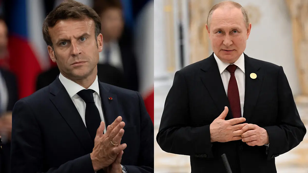 Rusia critica la publicación en Francia de una conversación entre Putin y Macron